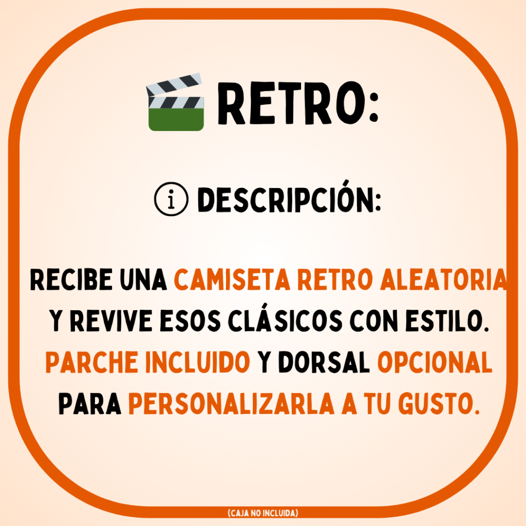 CAMISETA SORPRESA - RETRO