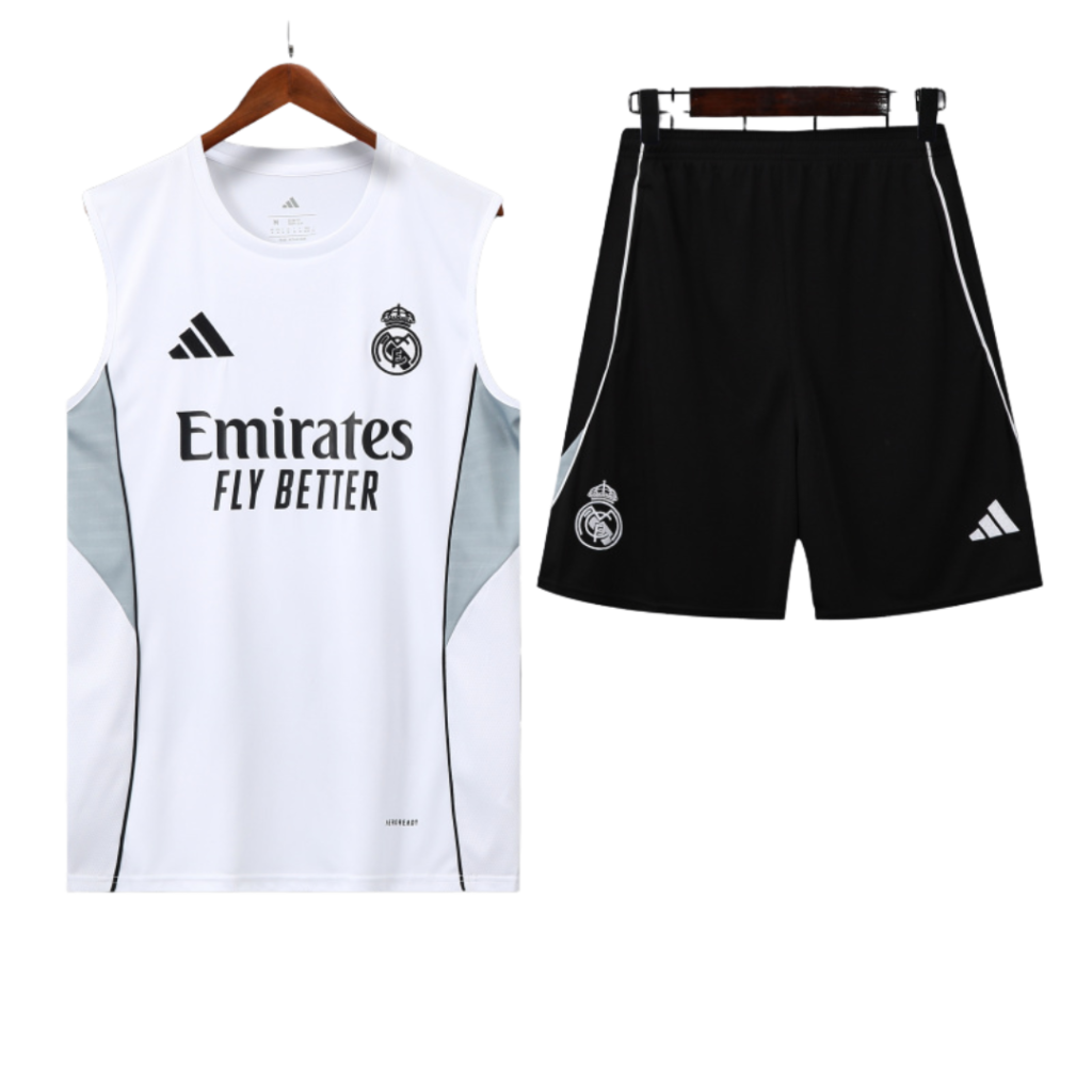 Conjunto de Entrenamiento Real Madrid 2025/26 - Sin Mangas
