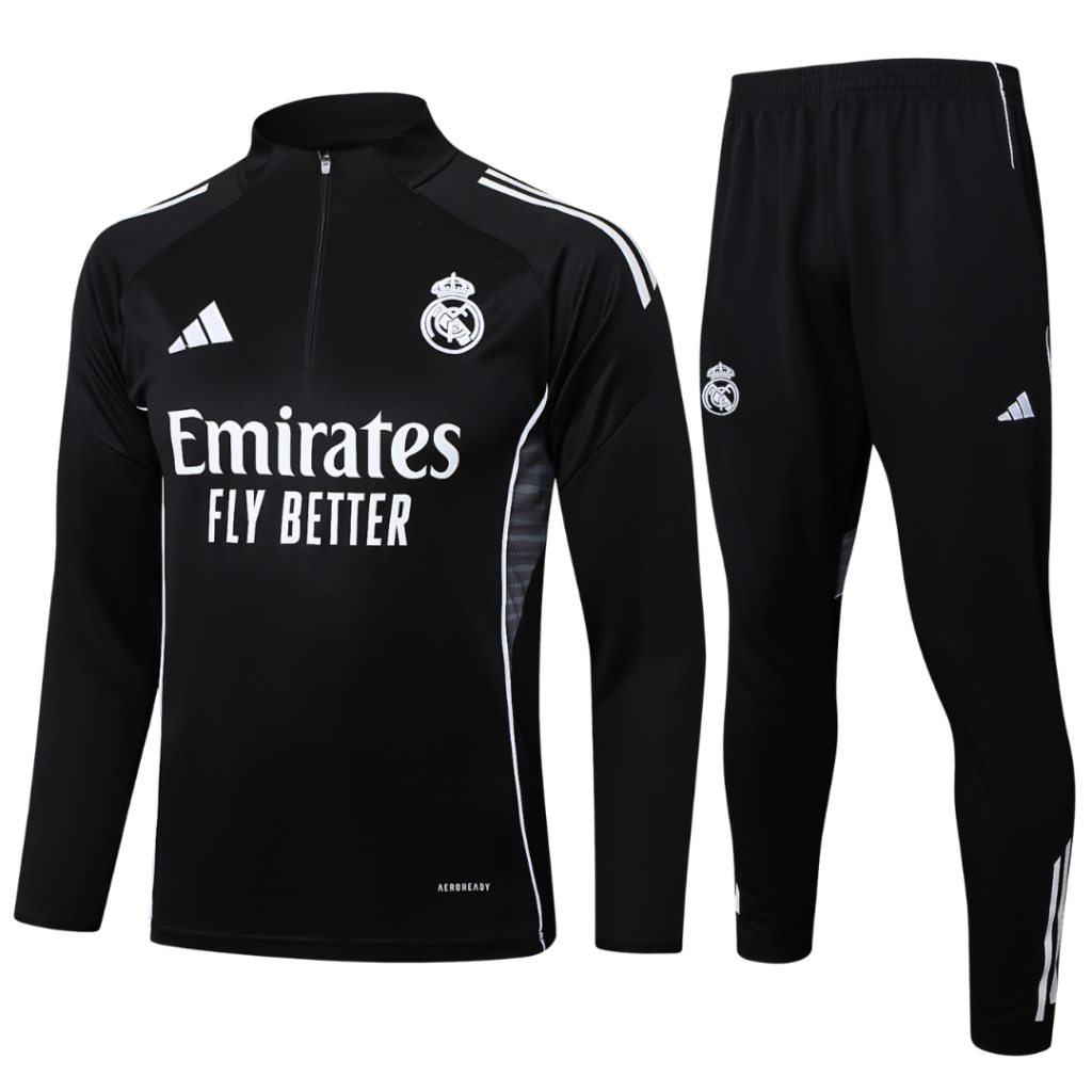 Chándal 2025/26 Cremallera Media - Real Madrid