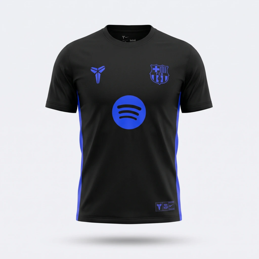 Camiseta FC Barcelona 2025/26 - Mamba Negra - frente