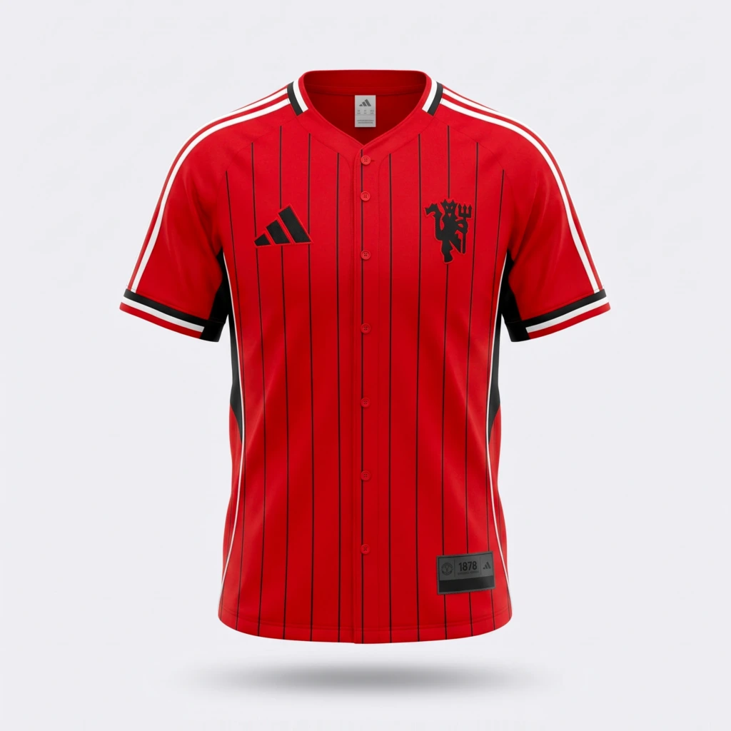 Camiseta Manchester United 2025/26 – Edición Béisbol - frente