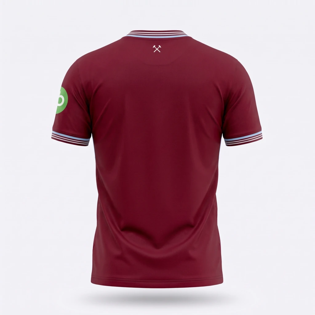 Camiseta West Ham 2025/26 - espalda