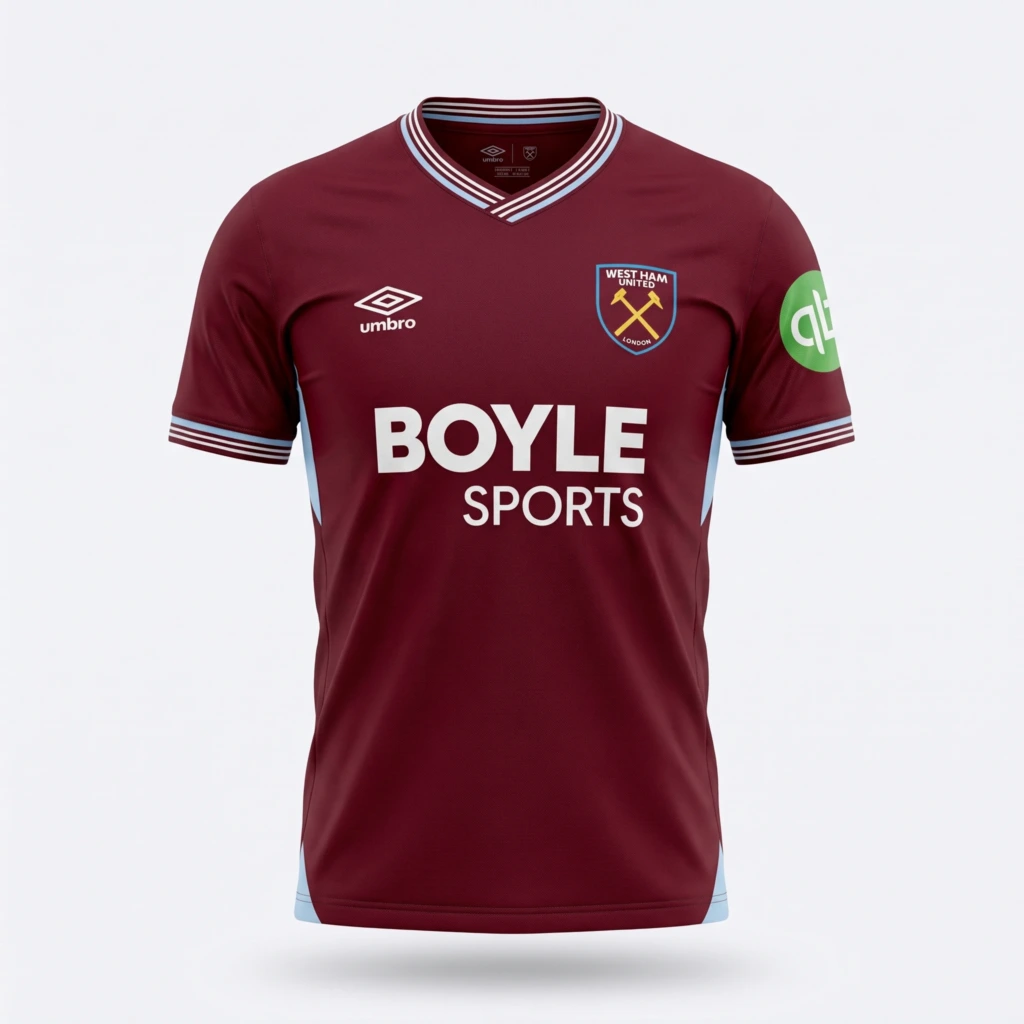 Camiseta West Ham 2025/26 - frente