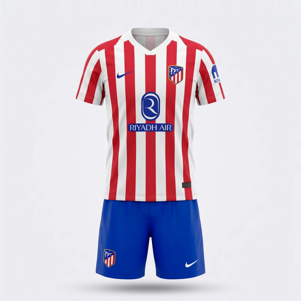 Conjunto Niño Atlético de Madrid 2025/26 - frente