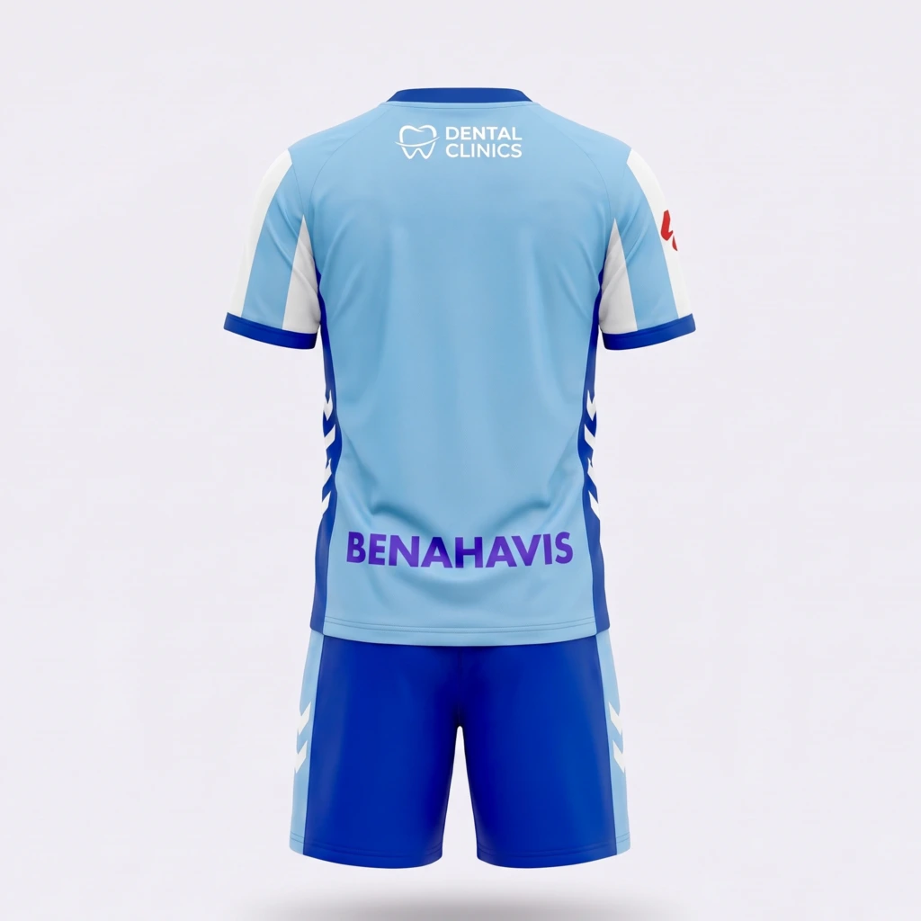 Conjunto Niño Málaga CF 2025/26 - espalda
