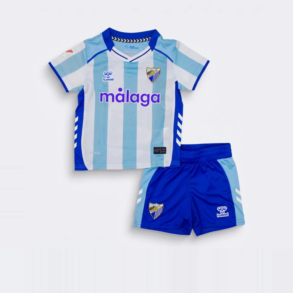 Conjunto Niño Málaga CF 2025/26 - frente