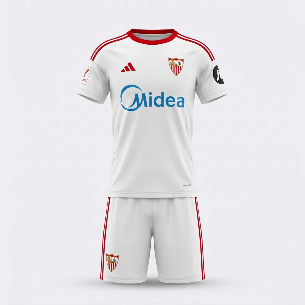 Conjunto Niño Sevilla CF 2025/26 - frente