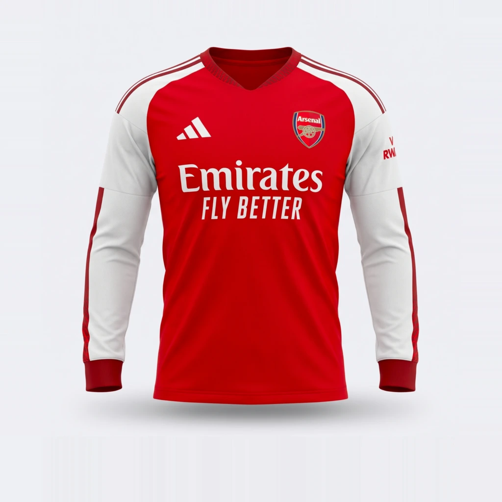 Camiseta Arsenal 2026/27 – Manga Larga - frente