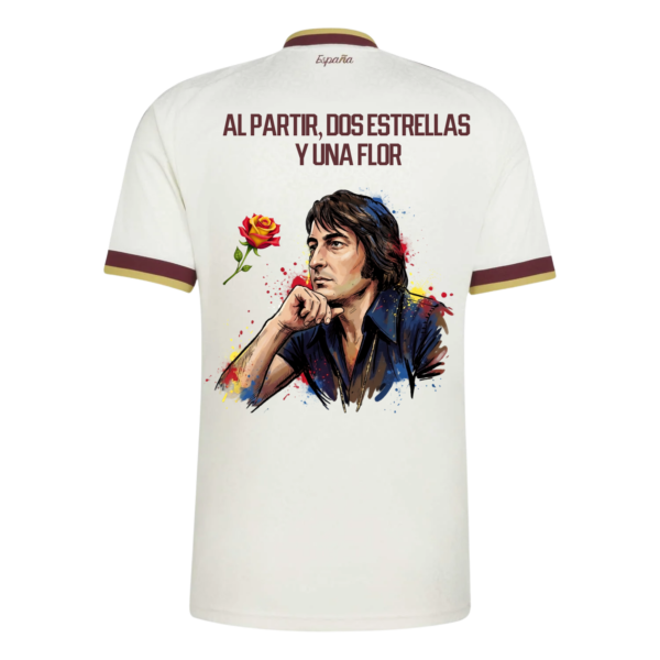 Camiseta Selección España Mundial 2026 - Dos Estrellas y Una Flor